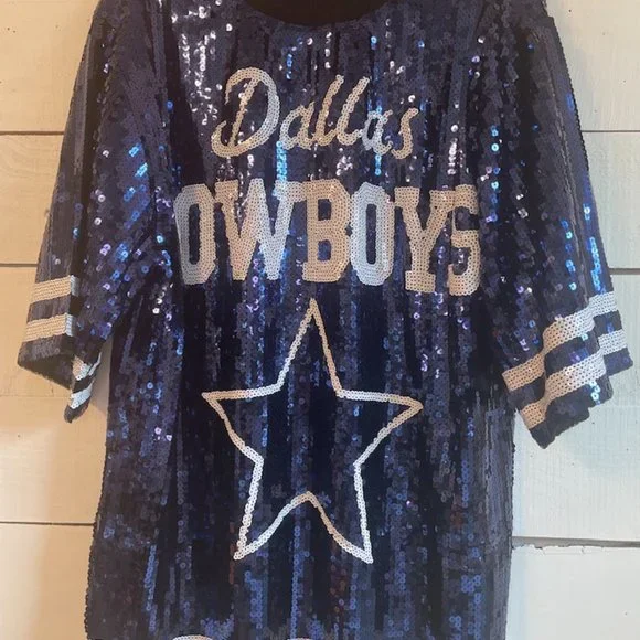 Cowboys Jersey Dress Womens Dallas Cowboys Dress Sequin Dallas